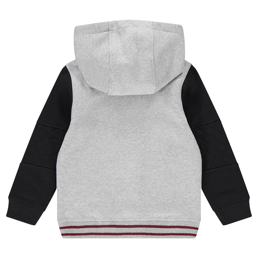 Sweat en molleton avec texte en relief et print Smiley 