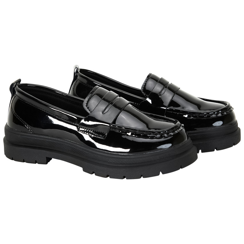Mocassins compens s vernis pour fille
