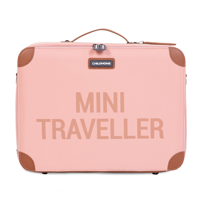 Valise Mini Traveller Rose cuivre Childhome