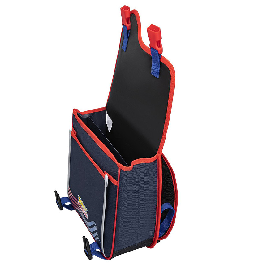Cartable Sonic 38 cm – bleu et rouge 