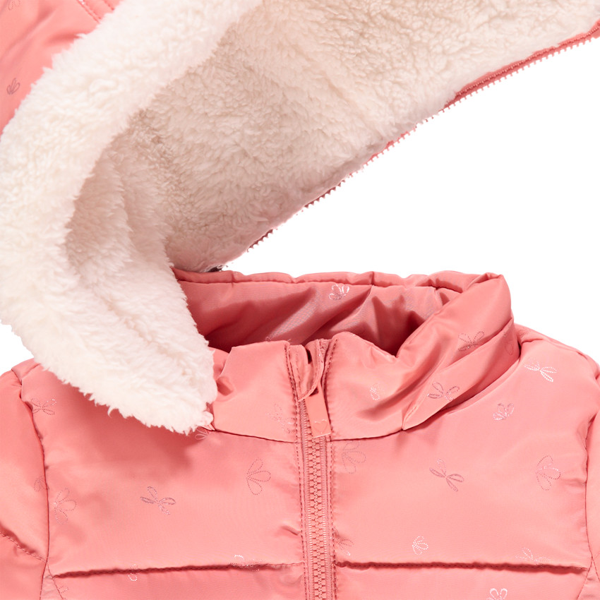 Doudoune doublée sherpa à imprimé en foil pour bébé fille 