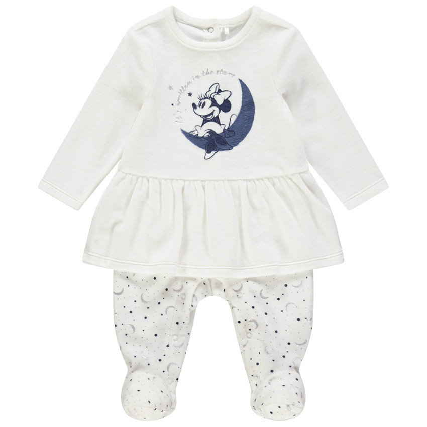 Dors-bien en velours effet robe print Minnie Disney 