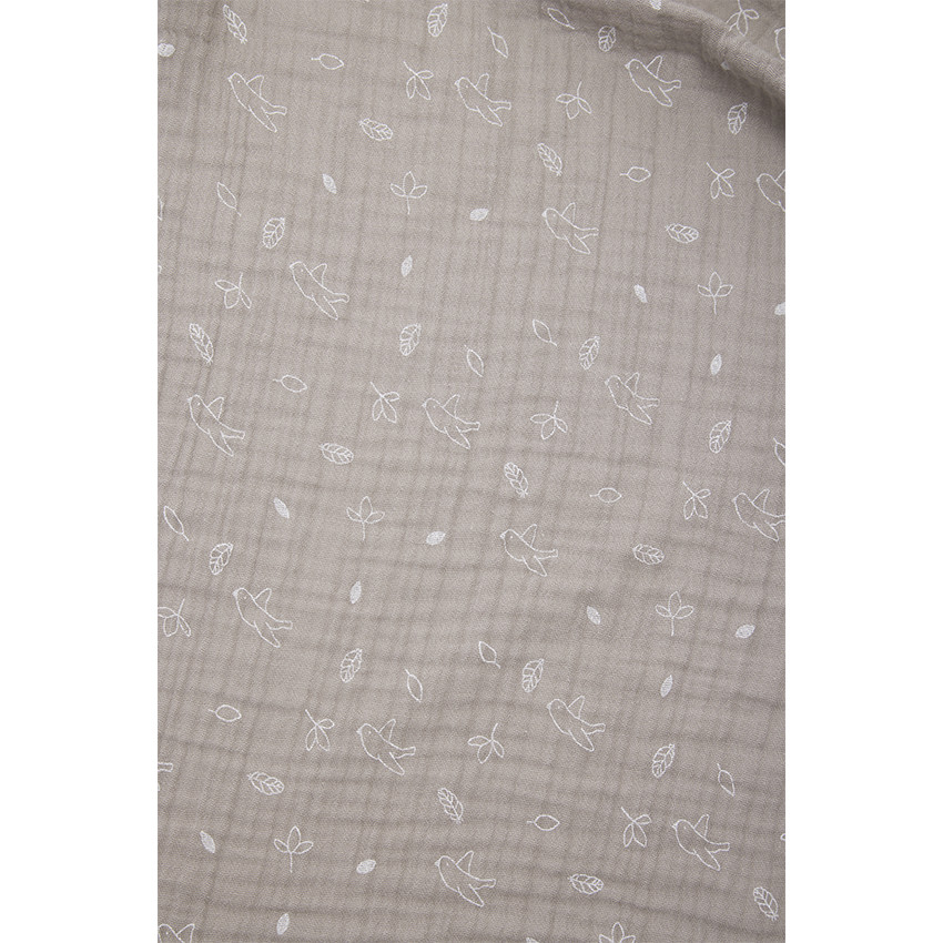 Lot de 3 langes en coton motif oiseaux Feather 