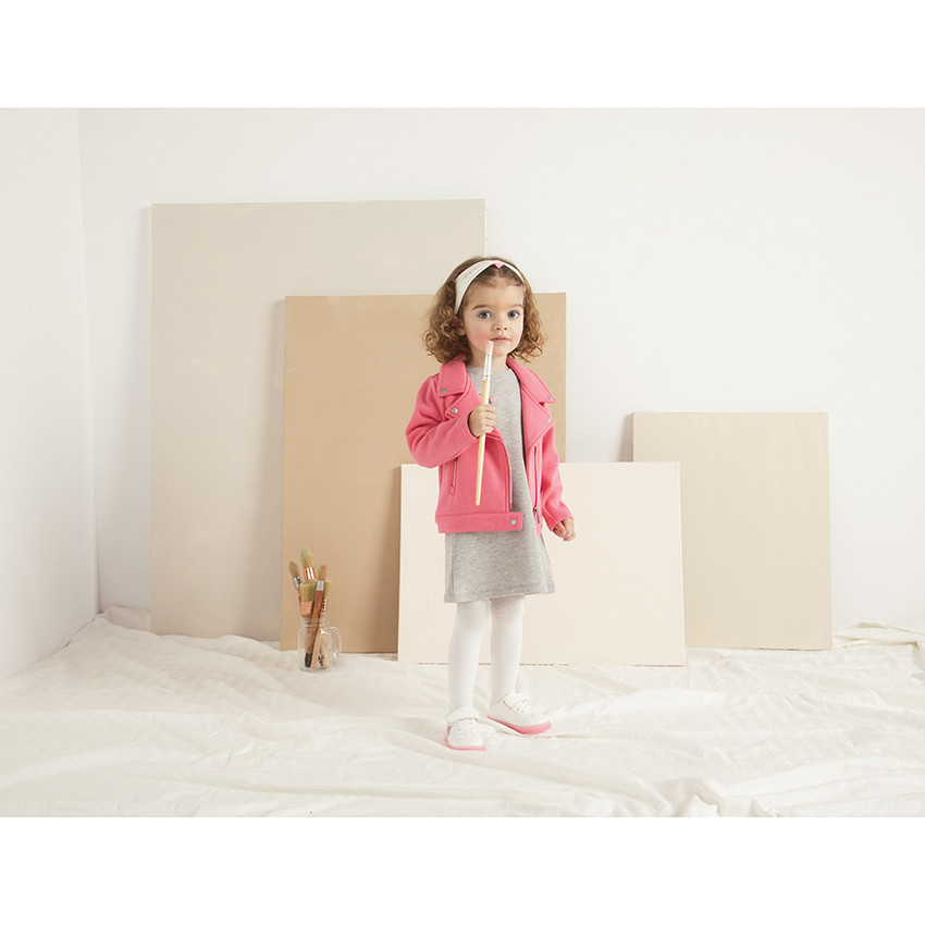 Perfecto en molleton rose pour enfant fille 