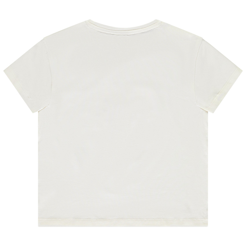 T-shirt manches courtes à broderie bouclette pour fille  