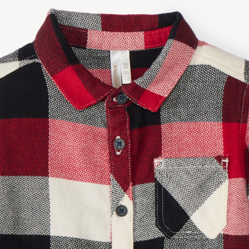 Chemise manches longues à carreaux bébé garçon 