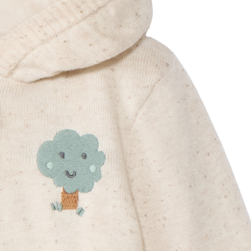 Gilet doublé sherpa avec patch brodé pour bébé garçon  