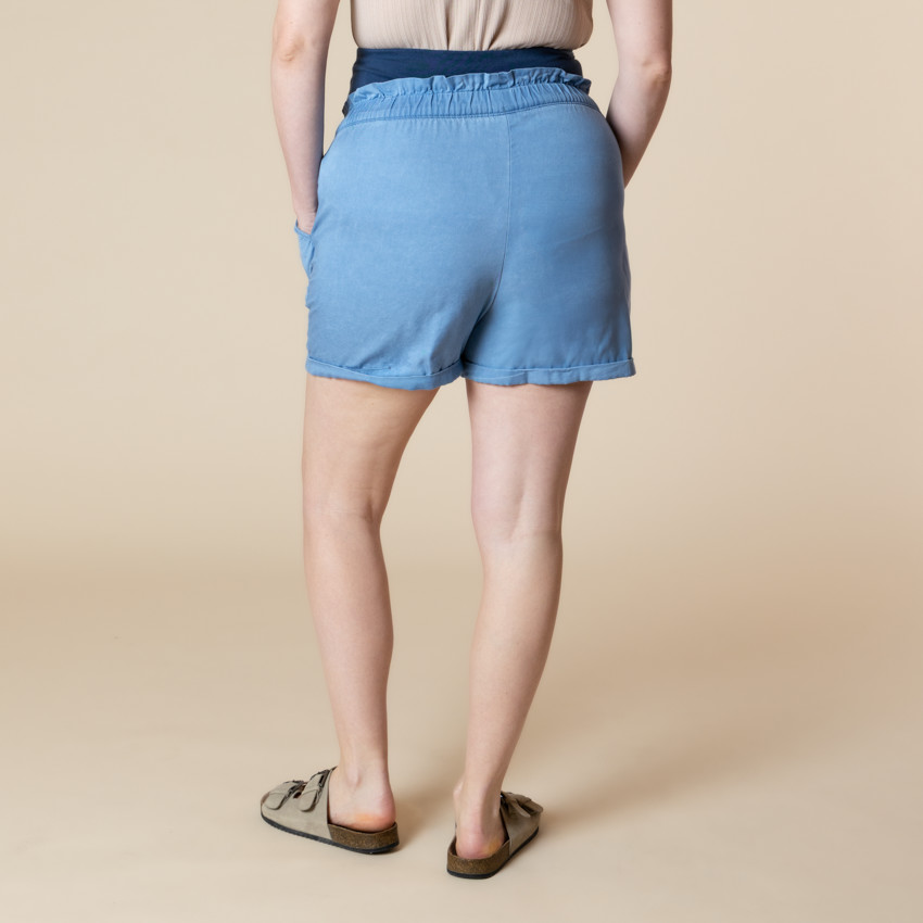 Short fluide de grossesse avec bandeau haut 