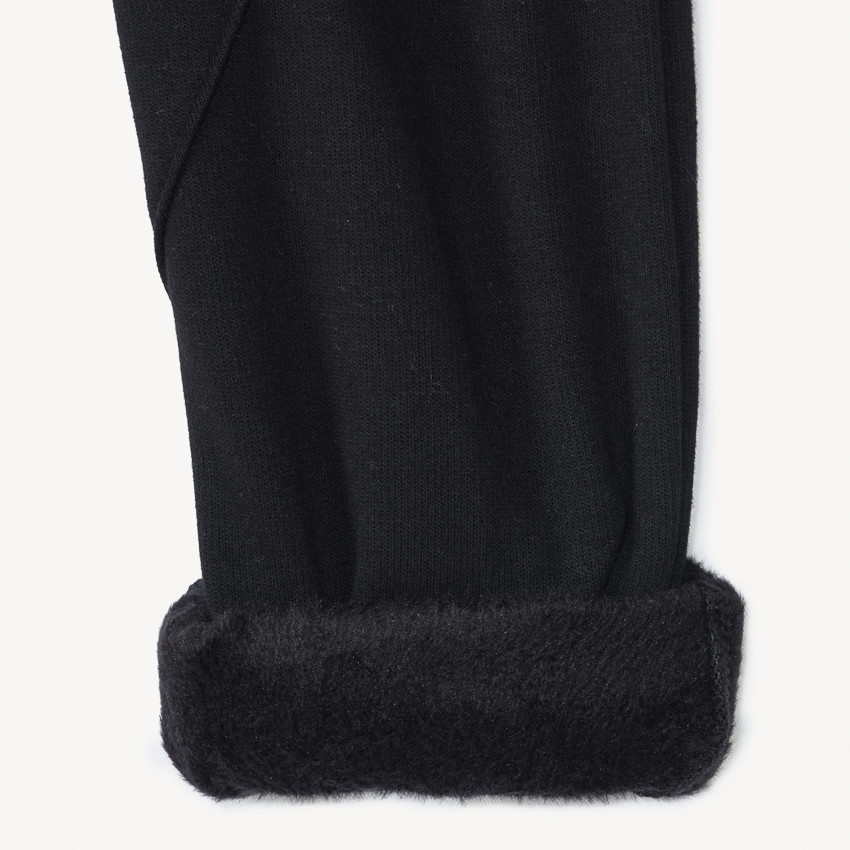 Jogging molleton uni doublé sherpa garçon 