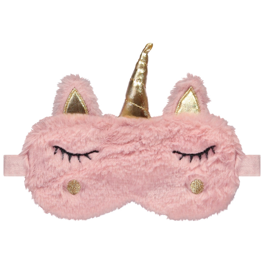 Set pyjama licorne en velours avec masque de nuit pour fille