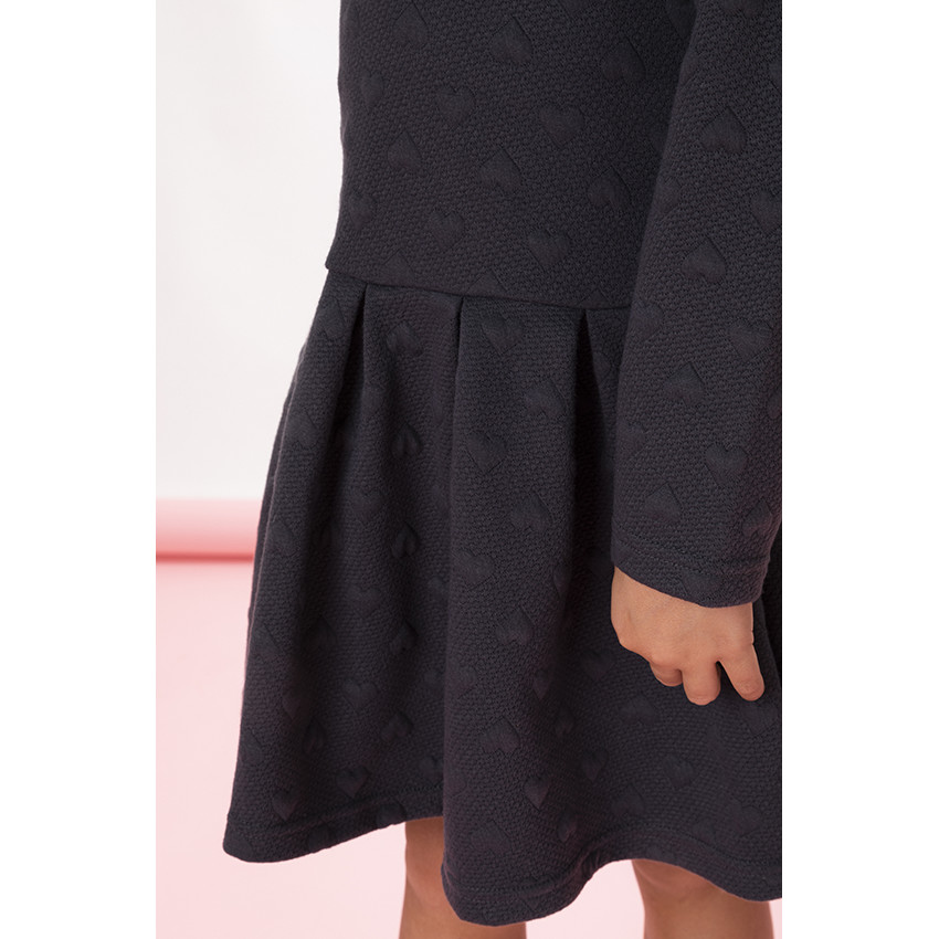 Robe manches longues en jaquard pour fille  