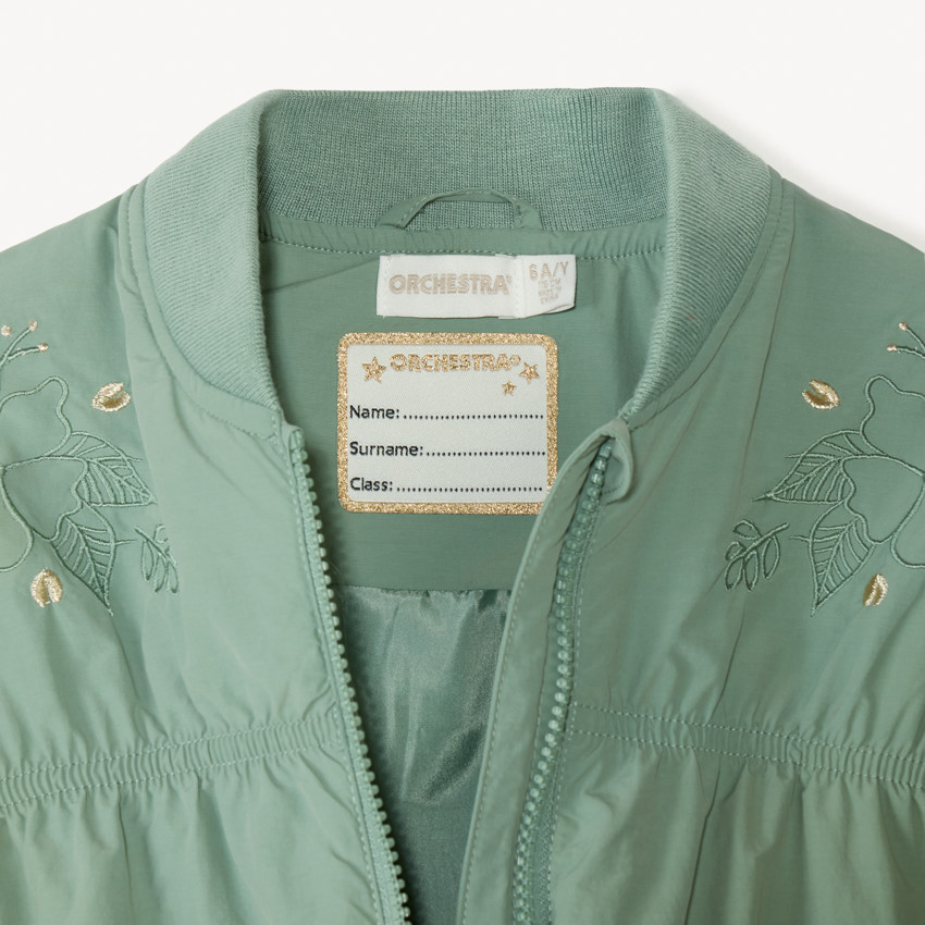 Bombers en toile effet froissé pour fille 