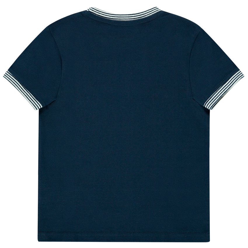 T-shirt manches courtes avec détails rayés pour garçon 