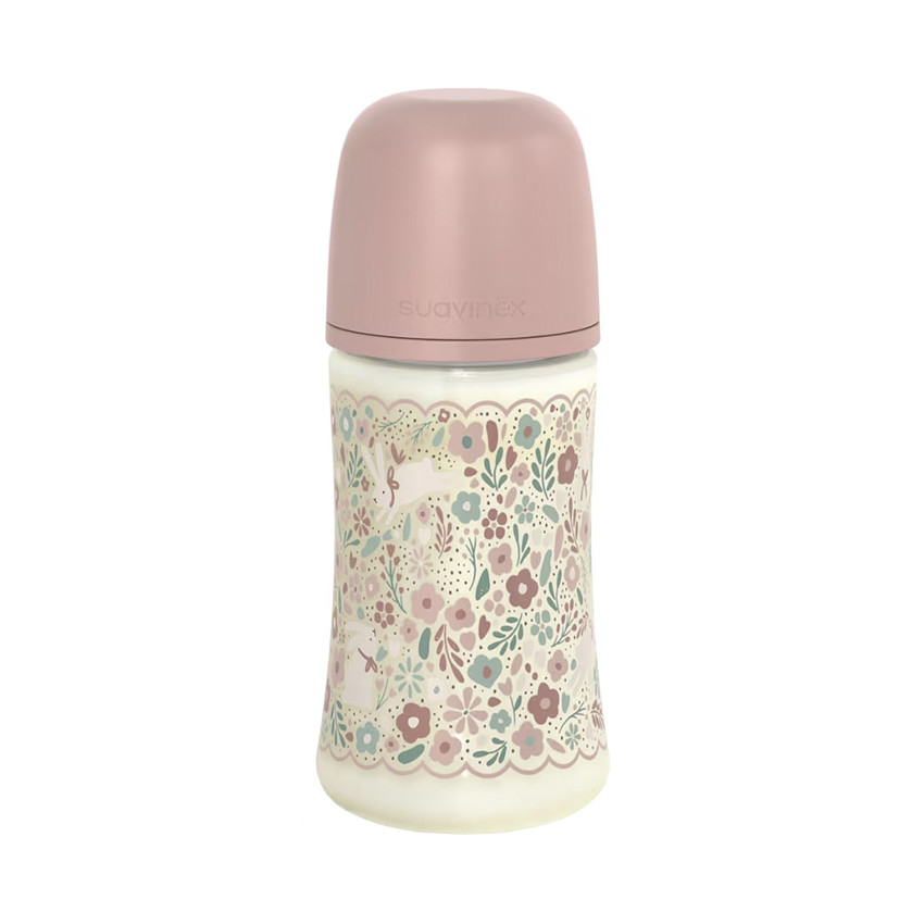 Biberon avec tétine physiologique SX PRO M 270ml Wonderland Liberty rose
