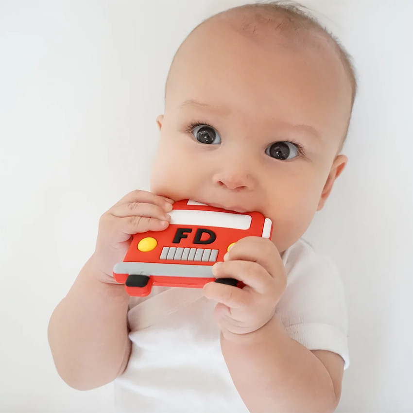 Mini jouet de dentition Camion de pompier 