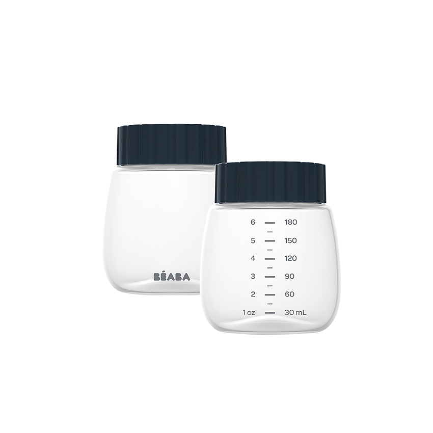 Lot de 2 flacons de recueils pour tire-lait simple et double 180 ml 