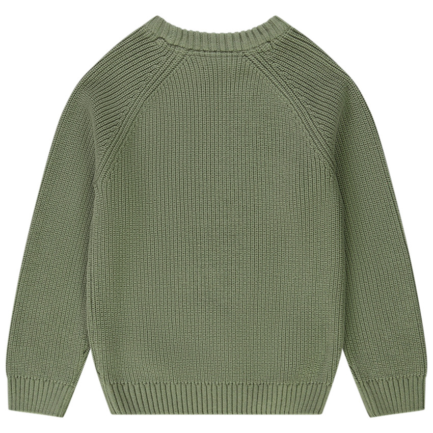 Pull en tricot perlé uni pour garçon 