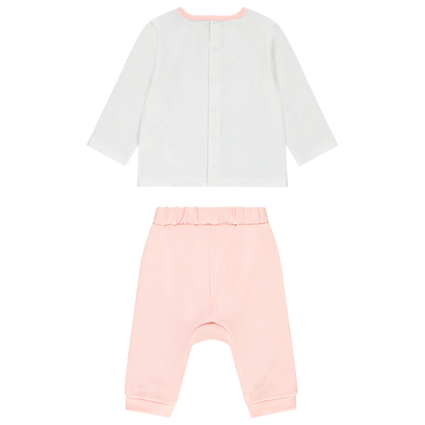 Ensemble en coton print renard pour bébé fille  