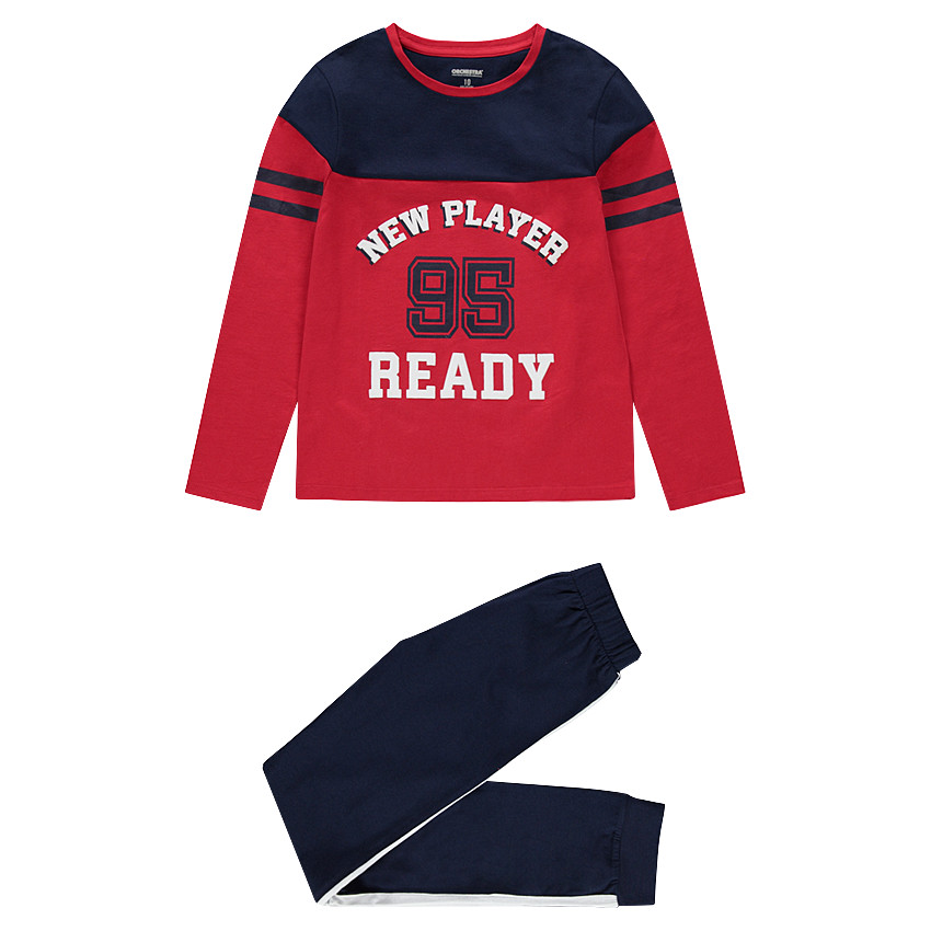 Junior - Pyjama en jersey bicolore esprit sportswear 