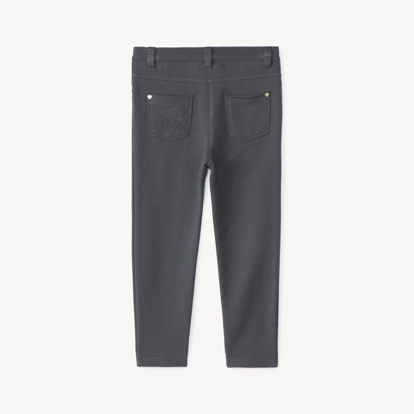 Jegging en molleton uni pour bébé fille 