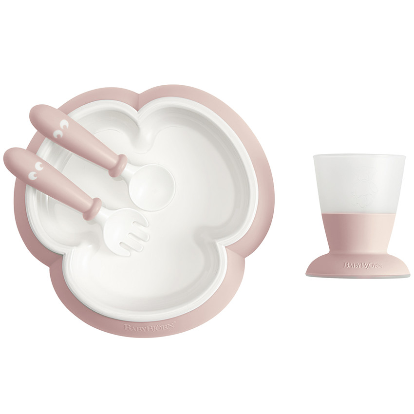 Set repas bébé - Rose pastel 