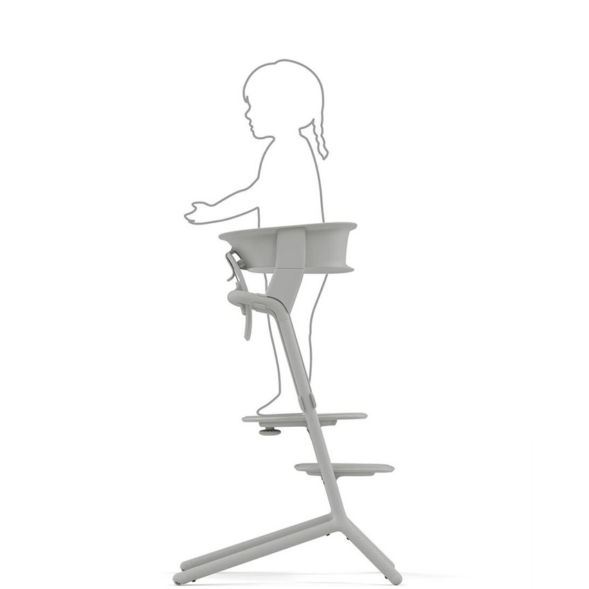 Set de Tour d'Apprentissage pour chaise haute Lemo Suede Grey 