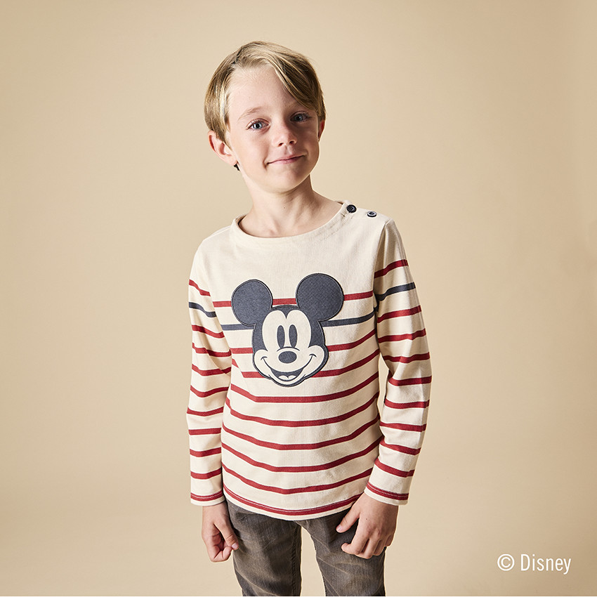 Marinière manches longues Mickey Disney pour garçon 