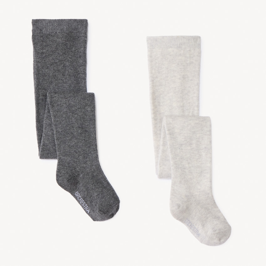 Lot de 2 paires de collants épais pour bébé fille 