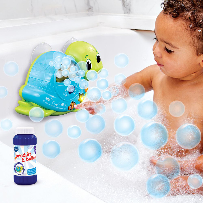 Jouet de bain musical Juju la tortue magi'bulles  