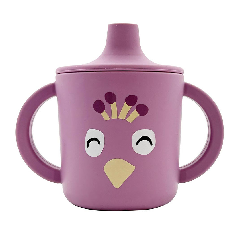Tasse d'apprentissage en silicone Mrs Peacock 