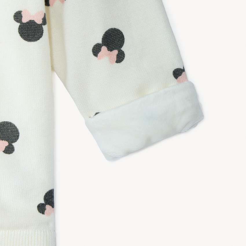 Pull en tricot imprimé Minnie Disney pour bébé fille 