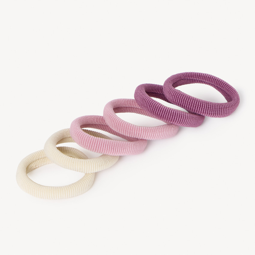 Lot de 6 barrettes et pinces + 6 élastiques pour fille  