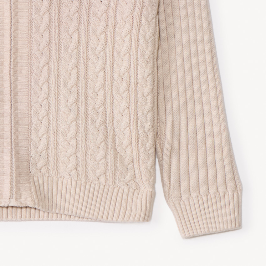 Gilet à capuche en tricot fantaisie pour garçon 