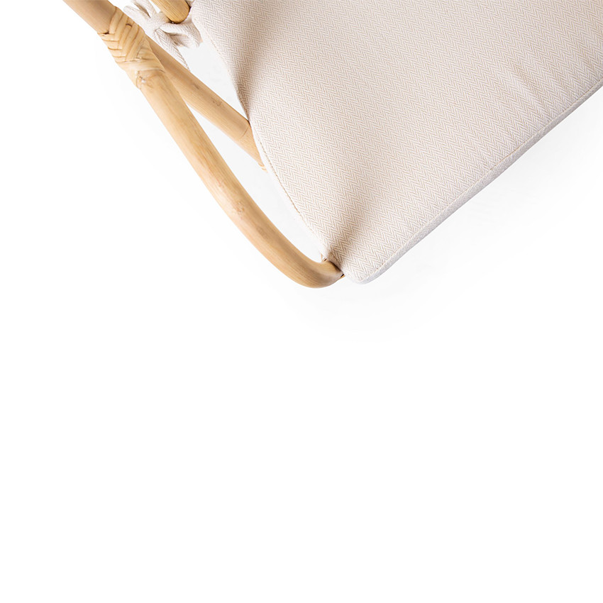 Chaise en rotin Montana Kid avec coussin - Naturel 