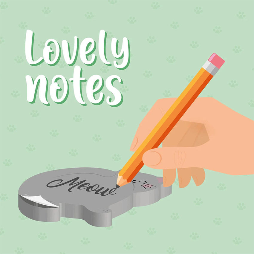 Bloc-notes adhésif Kitty 