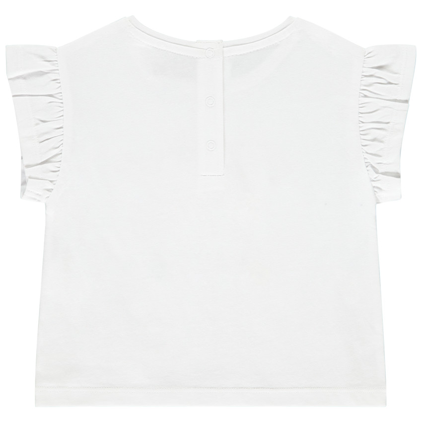 T-shirt manches courtes motif léopard pour bébé fille 