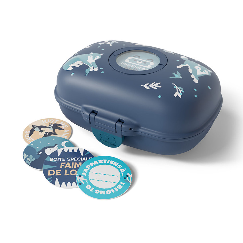 Lunchbox personnalisable 600ml Gram Wolf bleu 