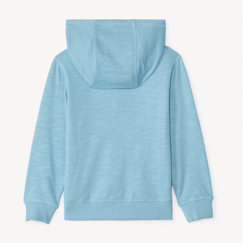 Gilet molleton uni à capuche pour garçon 