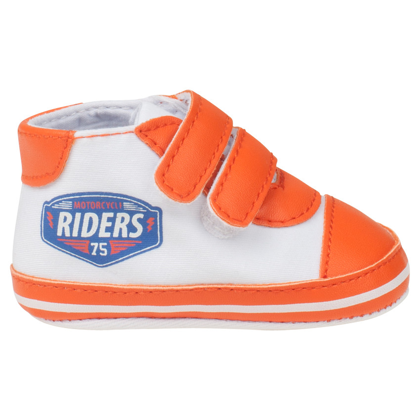  Bottillons souples en toile à scratchs et print 