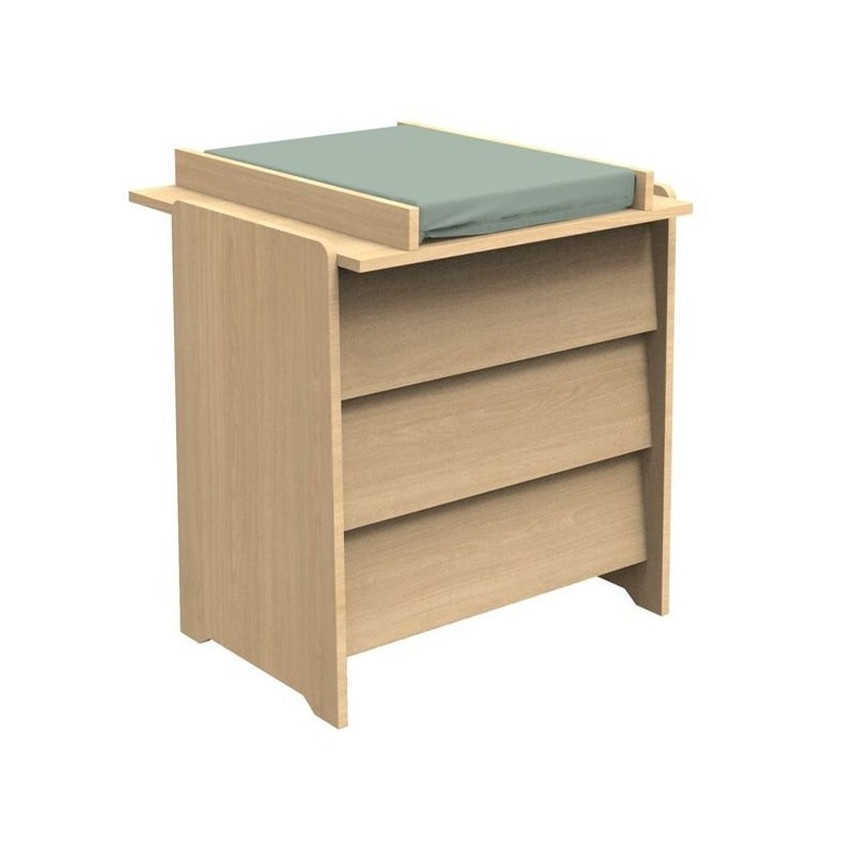 Plan à langer pour commode Cannelle aspect chêne miel 