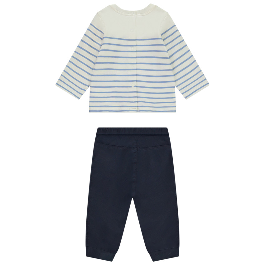 Ensemble marinière bébé sale garçon