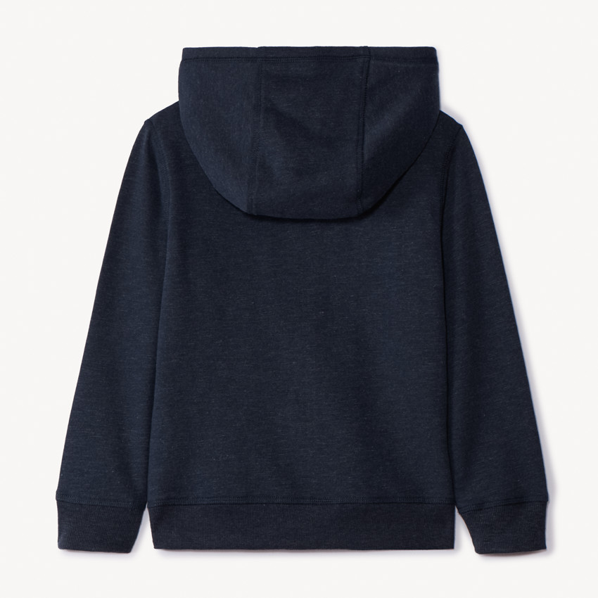Gilet à capuche en molleton uni pour garçon 