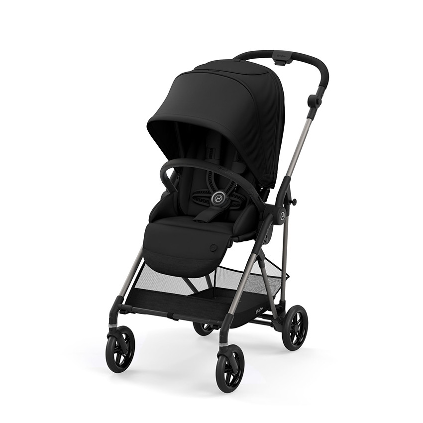 Poussette Melio châssis bronze - Deep Black 