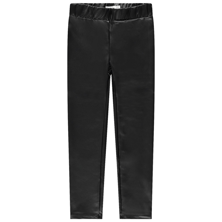 Legging en simili cuir uni 