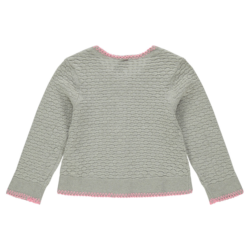 Gilet brodé en point fantaisie  