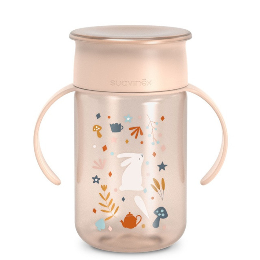 Tasse d&#39;apprentissage 360° 340ml Wonderland Rose