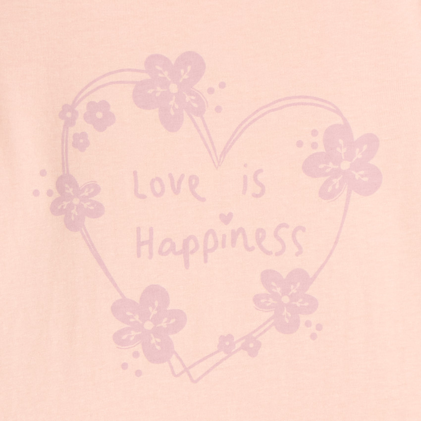 T-shirt manches longues fille imprimé fantaisie 