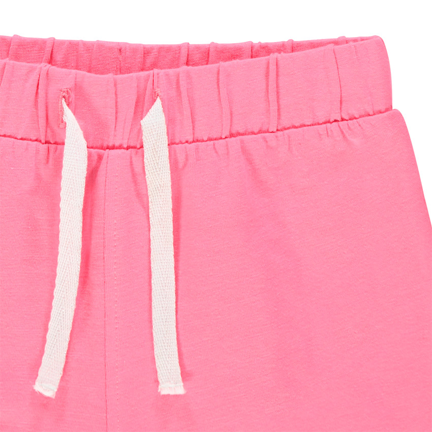 Short en molleton uni pour bébé fille 