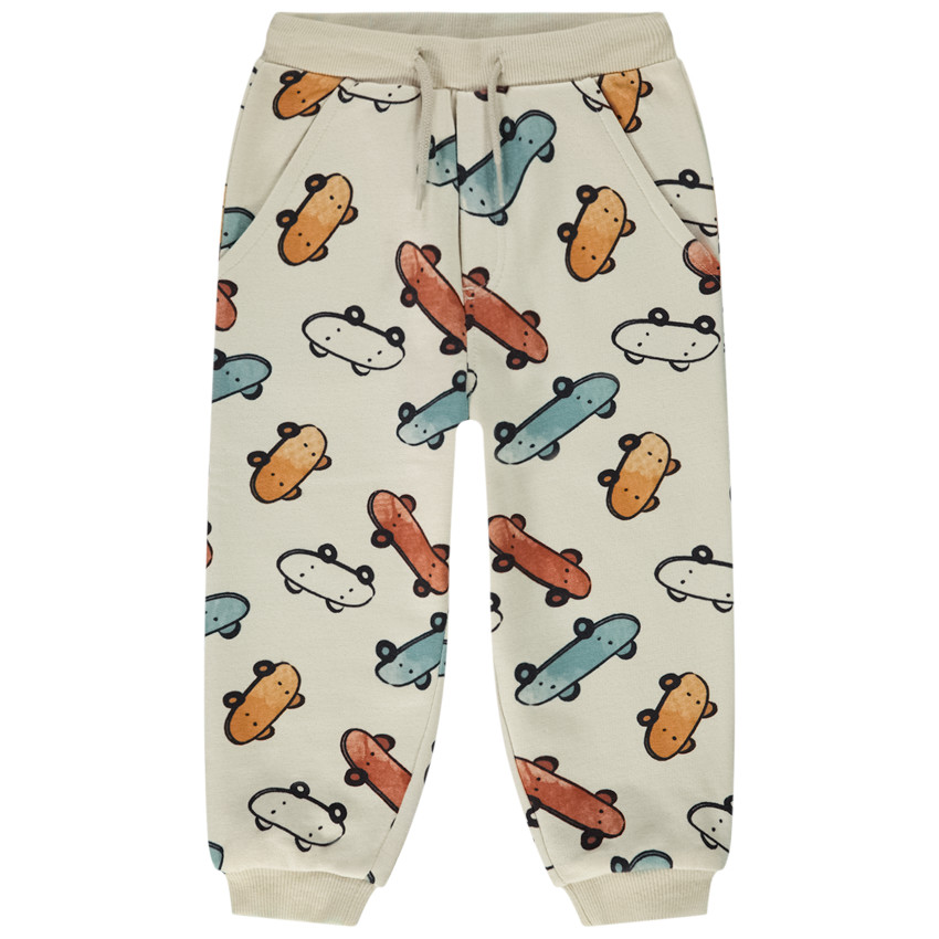 Pantalon de jogging imprimé skateboards pour bébé garçon 