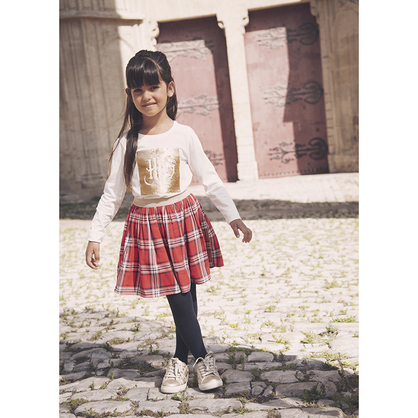 T-shirt manches longues motif Harry Potter en sequins pour enfant fille 